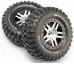 Traxxas Roata Traxxas 2.2 / 3.0", disc SCT Split-Spoke satinat-negru, anvelope KM2 (2) (2WD fata) (TRA5877)