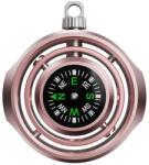 Flippy Fidget Spinner Busola Palm, Flippy, Tip Giroscop Rotativ, Model Pandativ Breloc, Antistress, Aliaj Zinc, 48x42x12 mm, 21 gr, Rose Gold (TEO-167129)