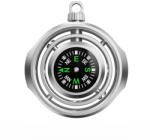 Flippy Fidget Spinner Busola Palm, Flippy, Tip Giroscop Rotativ, Model Pandativ Breloc, Antistress, Aliaj Zinc, 48x42x12 mm, 21 gr, Silver (TEO-167128)