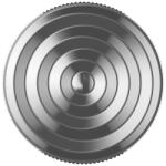 Flippy Fidget Spinner Titirez Anti Stress, Flippy, Tip Pandativ Breloc, Ondulatii Mari, Otel Inoxidabil, 30x30x8 mm, Argintiu (TEO-167119)