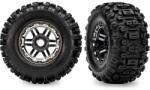 Traxxas колело 2.8", гума Maxx All-Terrain, джанта черен хром (2)