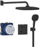 GROHE Precision Termosztátos rejtett zuhanyrendszer Vitalio Comfort 250 zuhanyfejjel matt fekete 348822430 (348822430)
