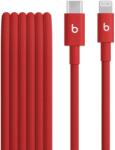 Beats Audio USB-C - Lightning kábel Beats, 1.5m, Piros MFEH4ZM/A,