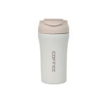 Z-tools Belső rozsdamentes termosz, űrtartalom 400ml, hermetikus záródás és szalma, fehér / ZTS 8439 (ZTS8439)