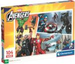 Clementoni Puzzle pentru copii Clementoni - 104 piese Avengers (25011) Puzzle