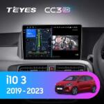 T'EYES CC3 2K Autó navigáció, Hyundai i10 2019-2023, 4+32GB, 9.5" QLED Octa-core 2Ghz, Android 4G Bluetooth 5.1 DSP