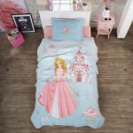 Clasy Cuvertura pat o persoana matlasata reversibila 180x240 cm + 1 fata perna 50x70 cm model pentru copii - CROWN (RPU-51229)