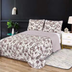 Ralex Pucioasa Cuvertura pat 2 persoane matlasata reversibila 230x250 cm + 2 fete perna 50x70 cm model floral-CVI1 (RPU-72873)