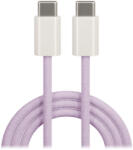 Maxlife MXUC-06 USB-C-USB-C kábel 1, 0 m 20W nylon lila (158771)