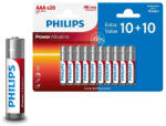 Philips AAA LR03 elem bliszter 10+10 darab (LR03P20BP/10)