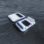 Bestway Плаващ остров Hydro-Force 2 бр. 269 x 182 x 67 см Бяло и синьо (42035721)