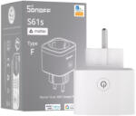 SONOFF S61s Gen2 - Okos konnektor, fogyasztásméréssel, Wi-Fi, Matter, fehér (S61STPF)