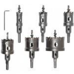 TOYA Set 6 carote TCT pentru metal in cutie aluminiu