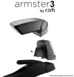 Rati Armster Consolă pentru cotiera mașinii Compatibil cu Peugeot 2008 în culoarea negru C05030B (C05030B)