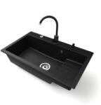 NERO Italia Gránit Mosogató - 80 cm