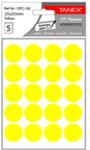 Tanex Etichete autoadezive rotunde D25 mm 100 buc/set, TANEX (TX-OFC-132)