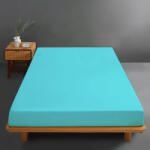 Ralex Pucioasa Husa de pat jersey albastru deschis din bumbac 100% cu elastic (RPU-75150)