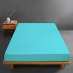 Ralex Pucioasa Husa de pat jersey albastru deschis din bumbac 100% cu elastic (RPU-75151)