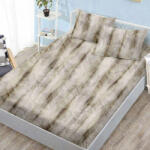 Ralex Pucioasa Husa de pat finet bej cu model abstract marmorat + 2 fete perna cu elastic 160x200 (RPU-107706)