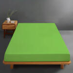 Ralex Pucioasa Husa de pat jersey verde lime din bumbac 100% cu elastic (RPU-75156)