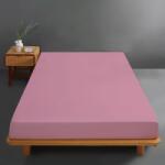 Ralex Pucioasa Husa de pat jersey roz prafuit din bumbac 100% cu elastic (RPU-75148)