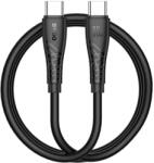 BWOO BO-X318 60W USB-C-USB-C kábel 1 m fekete (BO-X318C-C)