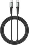BWOO fonott USB-C - USB-C kábel 3 m 60W fekete (X288C-C-3M)