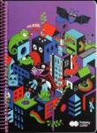 Happy Color Spirálos Jegyzettömb A4/80L Rácsos Me&city 1 Happy Color (4742 2030 ME1)