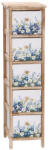 AdTrend Comoda lemn multicolor Flowers 26 x 32 x 98 cm (118826) Comoda