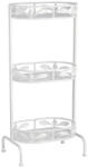 AdTrend Raft pardoseala 3 polite fier alb 39 x 27 x 80 cm (119454) Raft