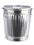 Bizzotto Cos gunoi metal argintiu London 36x30x37 cm (0152114) Cos de gunoi
