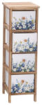 AdTrend Comoda lemn multicolor Flowers 26 x 32 x 81 cm (118825) Comoda