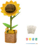  Puzzle 3D, din lemn, Floarea soarelui, 162 piese (dg_71)