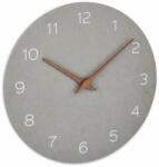 TFA Ceas silentios de precizie din lemn, analog, de perete, design minimalist, gri, TFA 60.3054. 10 (AB-60.3054.10)
