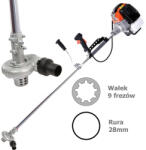 MAR-POL Pompa Apa pentru Motocoasa - Tija 28mm - Ax 9 Caneluri - Adaptor Motopompa (M83266A)
