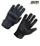 SM Racewear Manusi moto SM Racewear Breeze - piele naturala perforata, dublura palma si protectii monturi-degete (MPS026-XL)