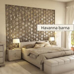 Innowall Hexa 3D falpanel 22, 5 cm - Havanna barna (Hexa-_Havanna_barna)