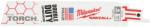 Milwaukee Szablyafűrészlapok Heavy Duty TORCH 150/2, 5 mm Bimetál, Co 5 db, fém (48005712) (48475712) (48475712)