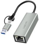 LogiLink Placa de retea Logilink 2-in-1 UA0238B, USB-A/USB-C (UA0238B)