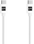 ER Cablu ALIMENTARE ER USB-C/C 3A 60W 120cm alb (ERPWCC3A120-WH)