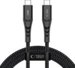 Tech-Protect Cablu de date TECH-PROTECT Ultraboost UB11T, 2x USB-C, 100W, 2A, 480 Mbps, 2m, Negru (5906302390724)