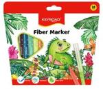 Keyroad Rostirón, filctoll készlet 2 mm 18 db/bliszter vegyes színek (KEYROAD_66514) (KEYROAD_66514)