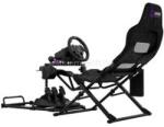 LORGAR FLEX RAF1, Sim Racing Cockpit Advanced, Foldable, 150x72x113 cm-playing, 38x72x126cm-folded, Black (LRG-RAF1) (LRG-RAF1)