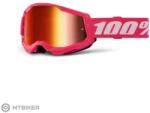 100% 100% STRATA 2 szemüveg, Pink/Mirror Red Lens