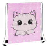 Starpak Kitty Plus cicás tornazsák - szürke, pink (550812) (550812)