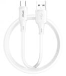 BWOO Cablu Date si Incarcare USB-A - USB-C BWOO X329C, 18W, 1m, Alb