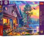 Trefl Puzzle Trefl Premium Plus Tea time cabana la apus de seara, 500 de piese Puzzle
