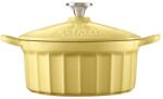 Buydeem Cuptor olandez din fontă emailată 2, 9L, model CP521, culoare galben moale CP521-MY (CP521-MY)