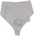 BabyJem Bavetă din muselină BabyJem - Cu suport pentru suzetă, gri (837) Bavata