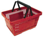 Strend Pro Bevásárlókosár, Strend Pro Racks Shopper, piros, 20 l, szellős műanyag fal, könnyű, praktikus (TC254492)